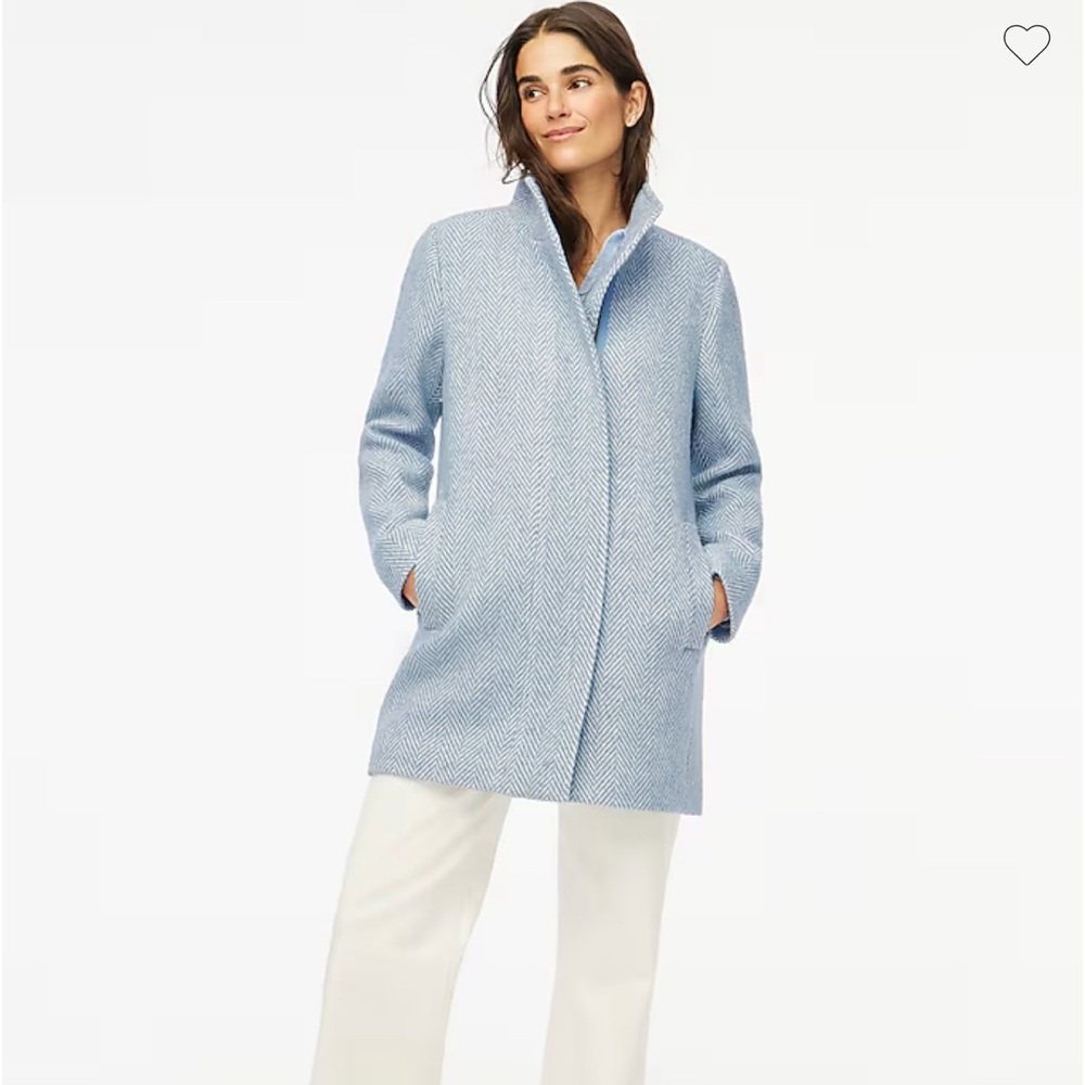 J. Crew City Coat Herringbone plus size winter coat